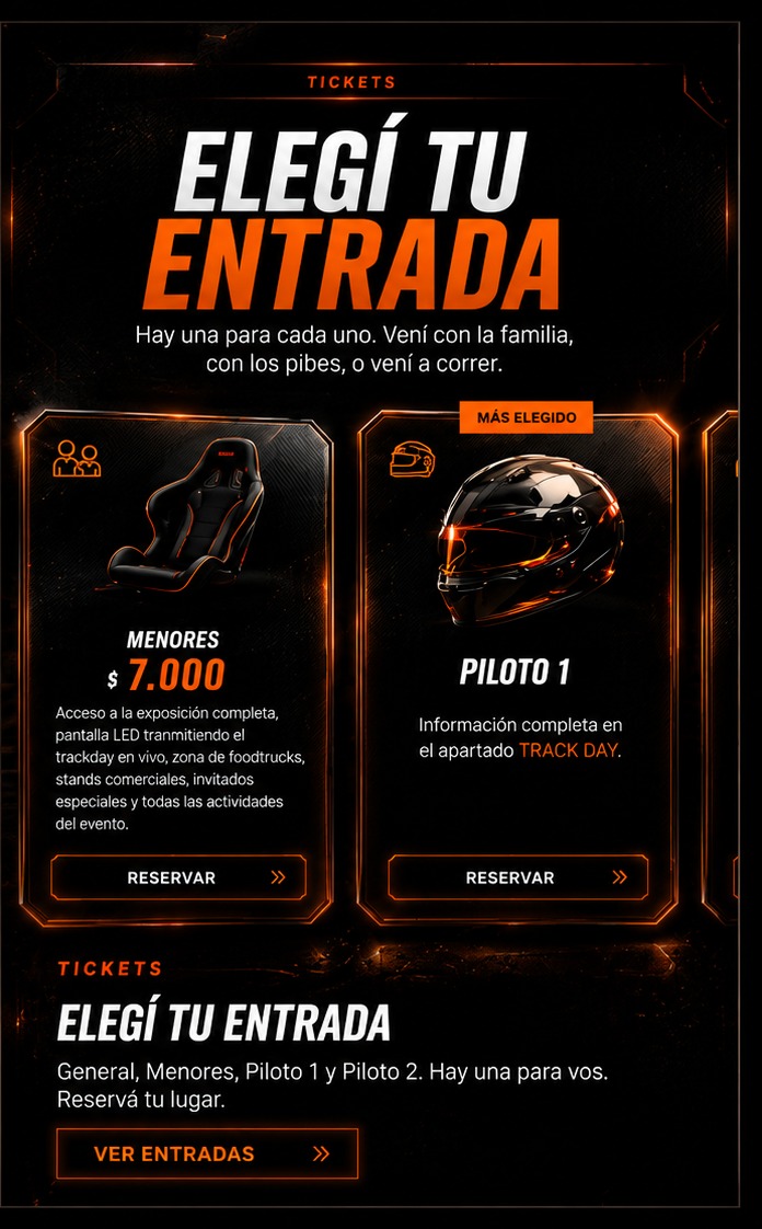 Tickets — Elegí tu entrada